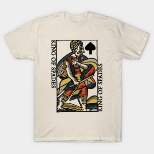 Original Standard Character of Playing Card King of Spades T-Shirt